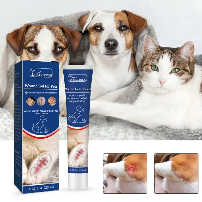 Bghone Wound Gel For Pets Spray Wound & Skin Care For Animals Cat & Dog,Pets Size 1