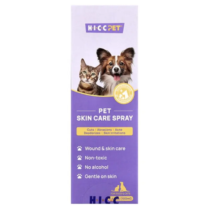 Hicc Pet , Pet Skin Care Spray, For Dogs & Cats, 3.4 Fl Oz (100 Ml)