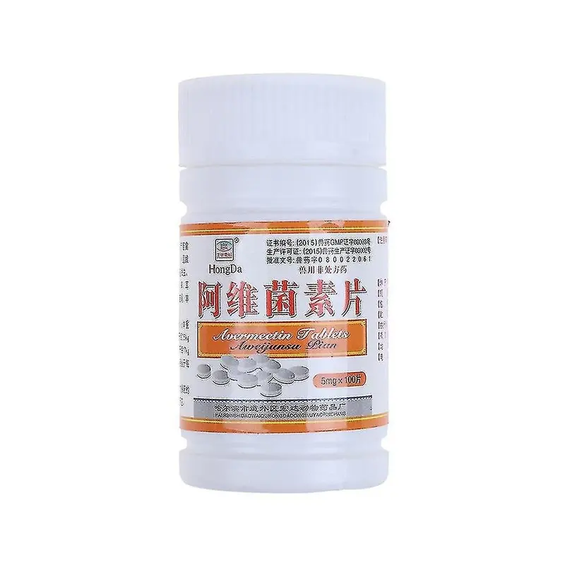 New 100Tablets/Bottle Avermectin Tablets Oral Anthelmintic Mites Parasites Nematode