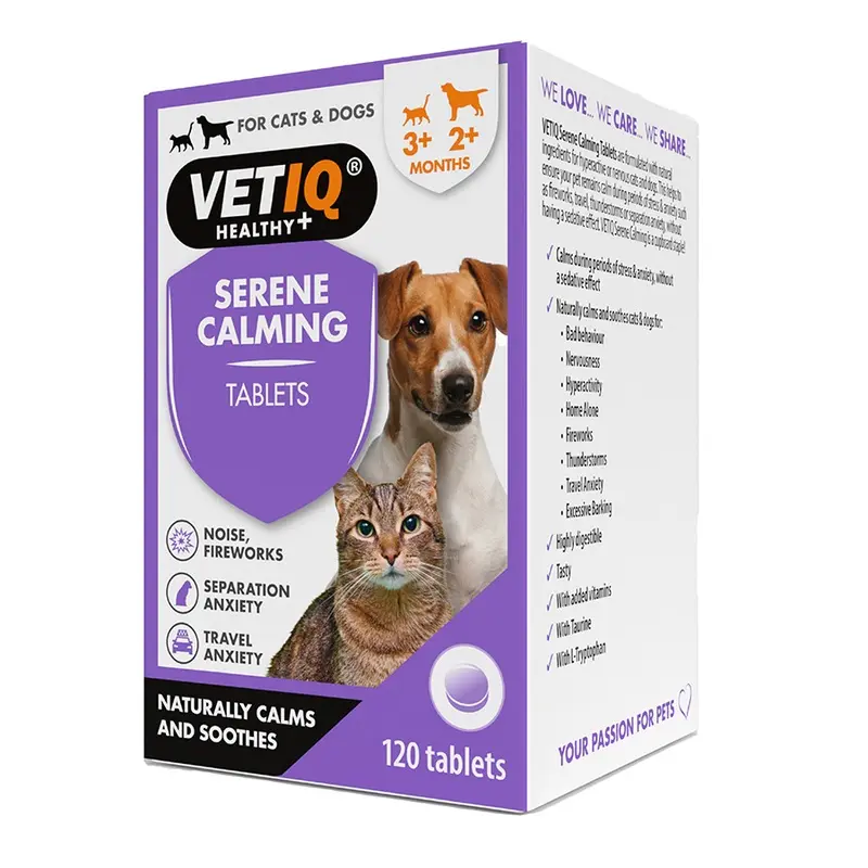 Vetiq Serene Calming 120 Tablets For Dog & Cat