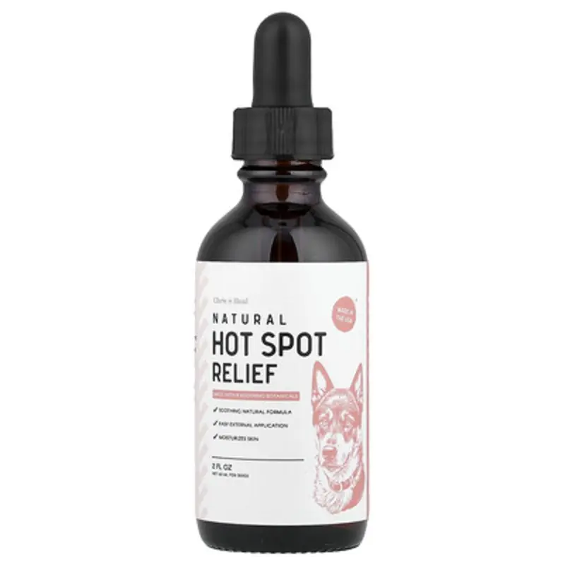 Chew + Heal , Natural Hot Spot Relief, For Dogs, 2 Fl Oz (60 Ml)