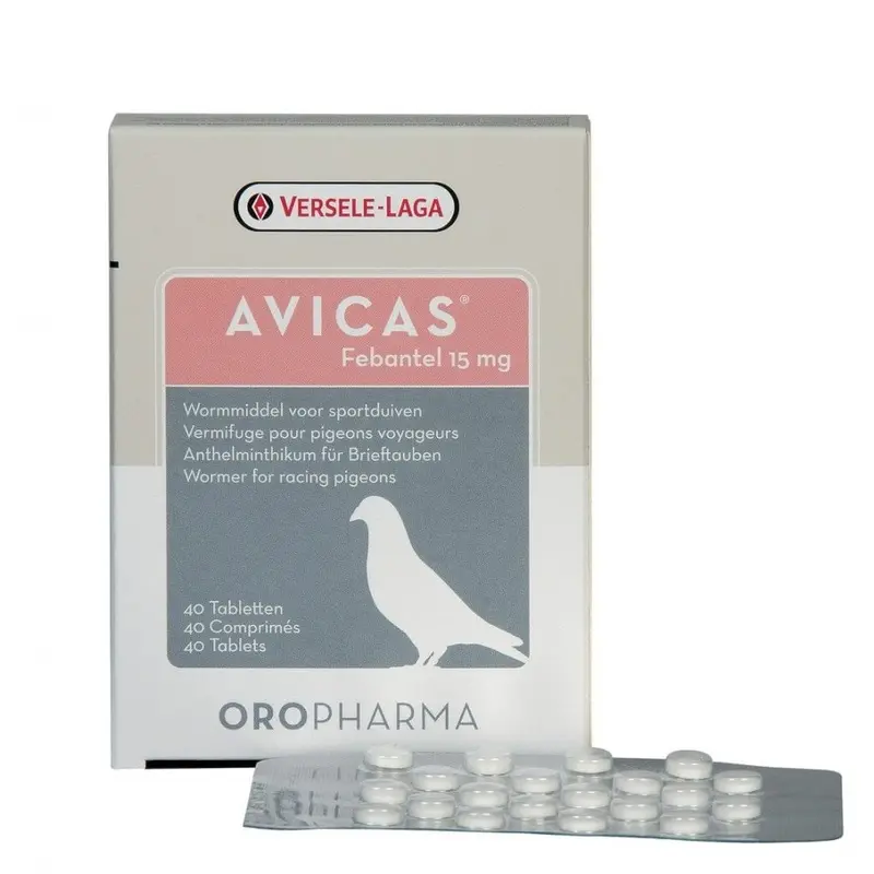 Versele-Laga Oropharma Avicas Worming Tablets For Pigeons - : Pack Size 40