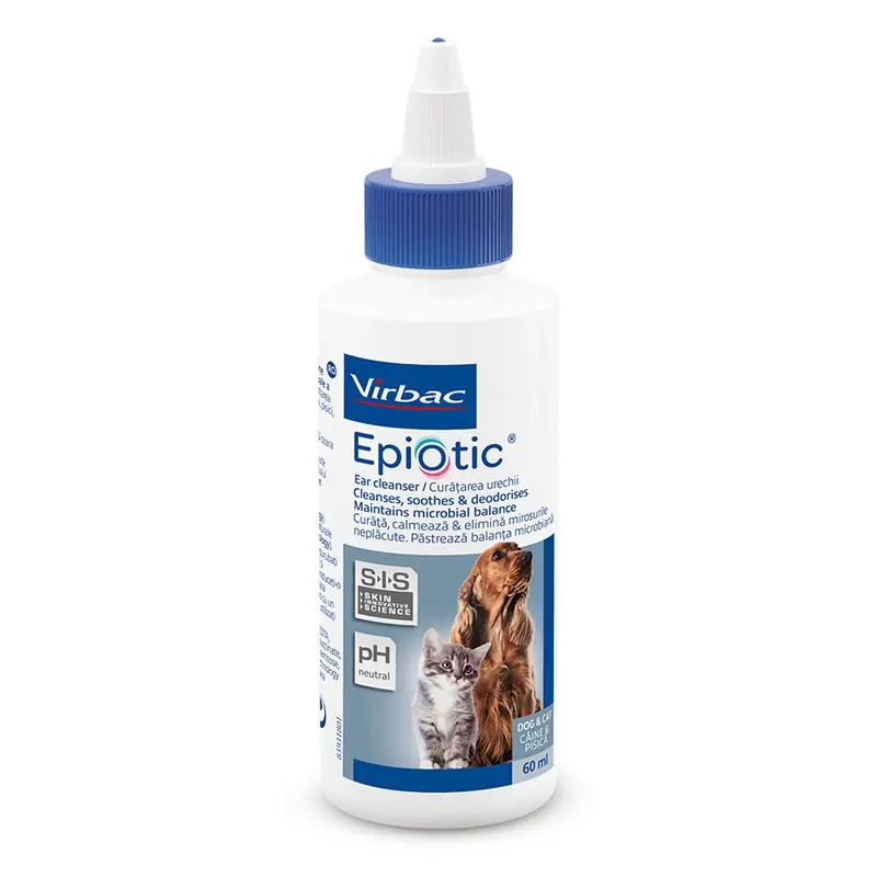 Virbac Epiotic Ear Cleaner For Cats And Dogs 60Ml