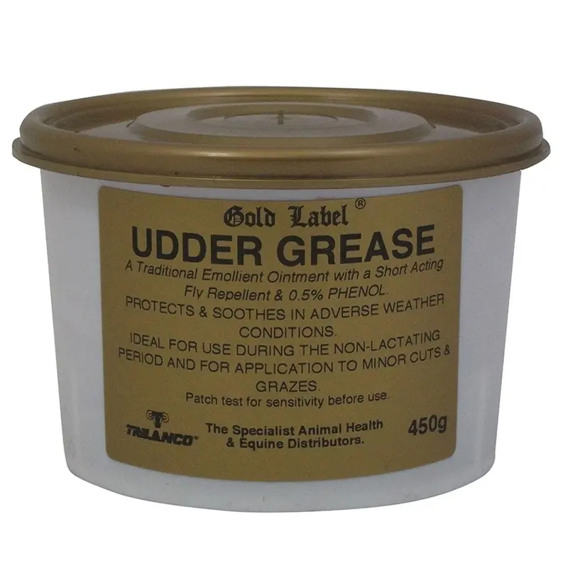 Label Udder Grease - Gold 450G