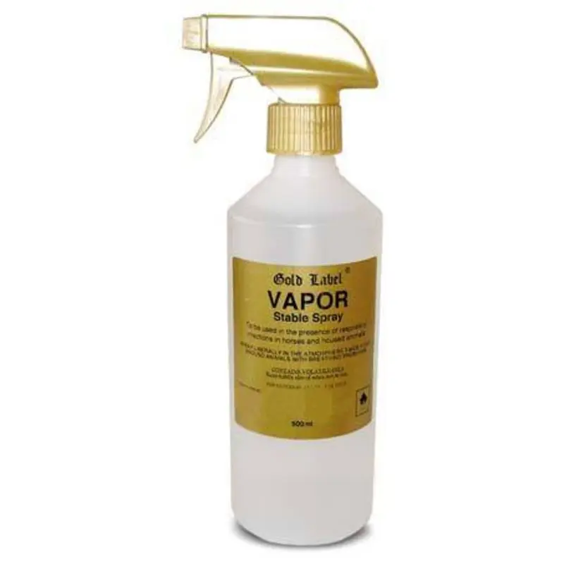 Label Vapor For Horses - Bottle Gold 500Ml