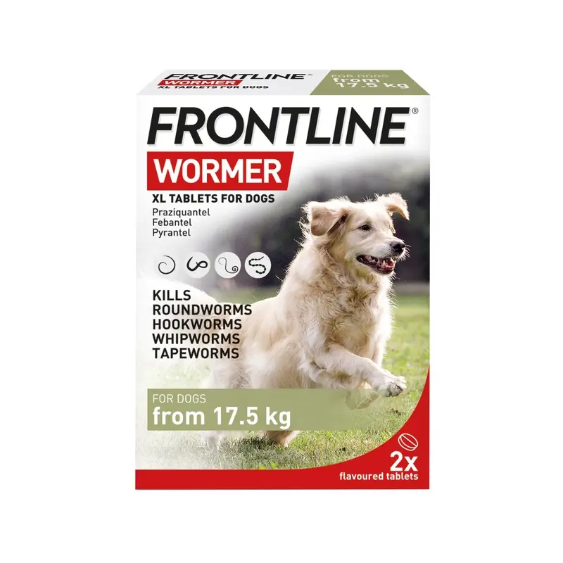 Frontline Wormer Xl Tablets For Dogs 17.5-70Kg 2 Tablets