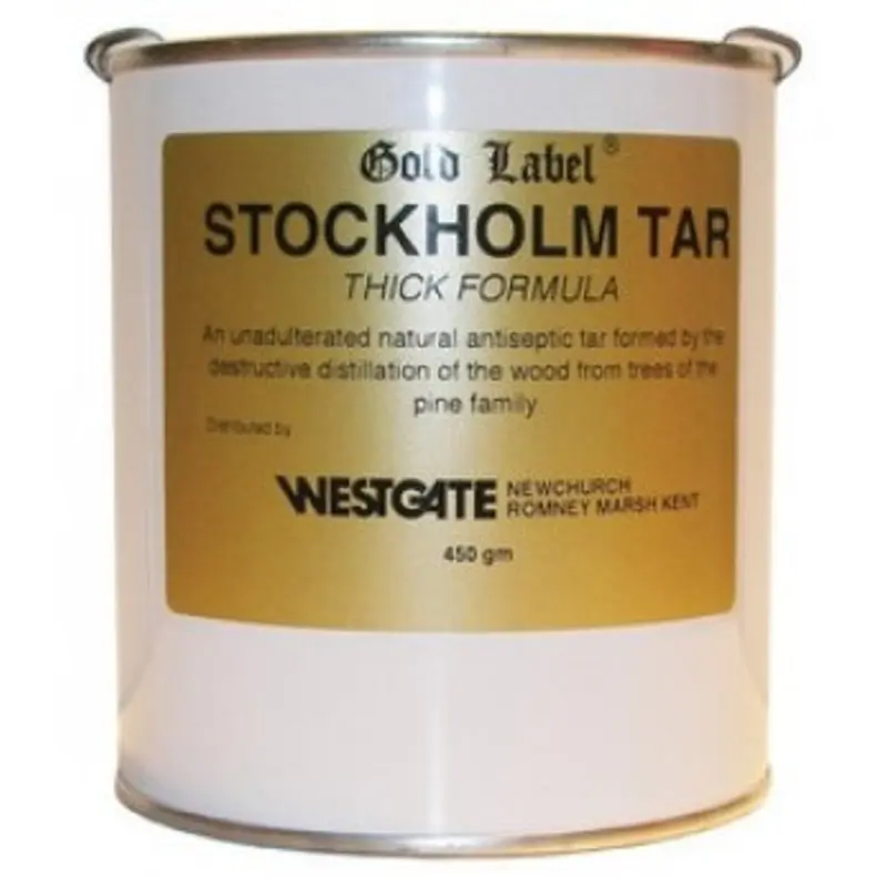 Label Stockholm Tar - Thick Tar - Can Gold 450G