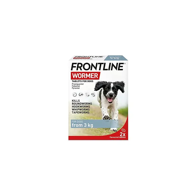 New Frontline Wormer - Worming Tablets For Dogs - Tablets Size 2