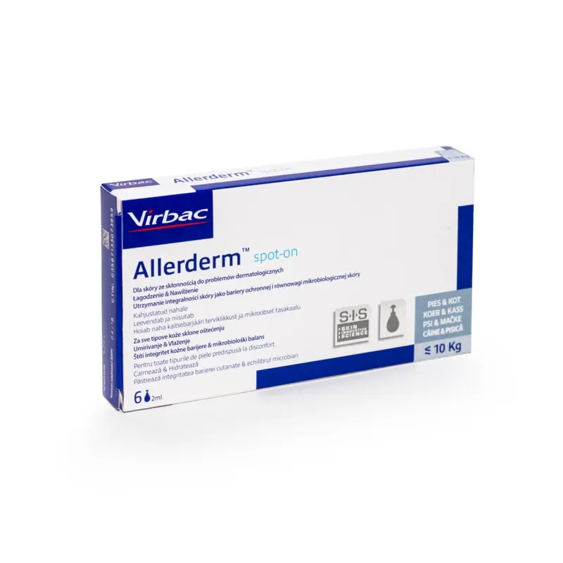 Virbac Allerderm Spot On (Dog & Cat <10Kg) X 2Ml Size 6
