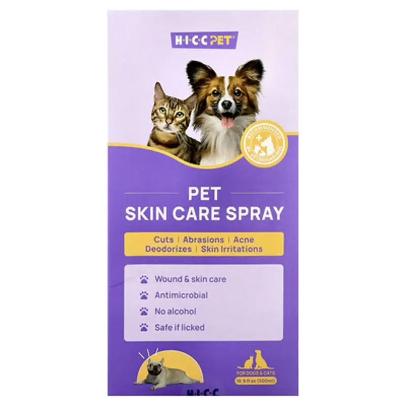 Hicc Pet , Pet Skin Care Spray, For Dogs & Cats, 16.9 Fl Oz (500 Ml)