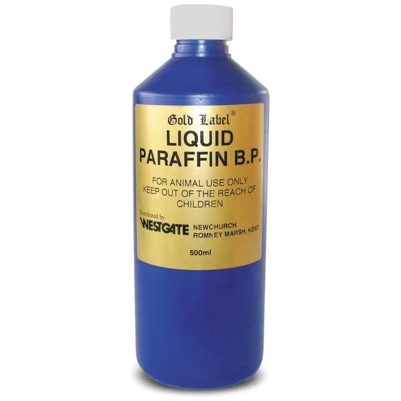 Label Liquid Paraffin For Horses - Bottle Gold 500Ml