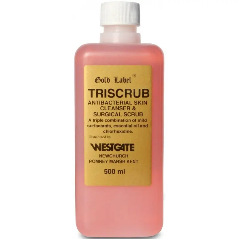 Label Triscrub (Tri Scrub) - Litre Bottle Gold Size 5