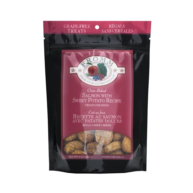 Fromm Four-Star Dog Treats - Salmon with Sweet Potato - 8oz Pouch