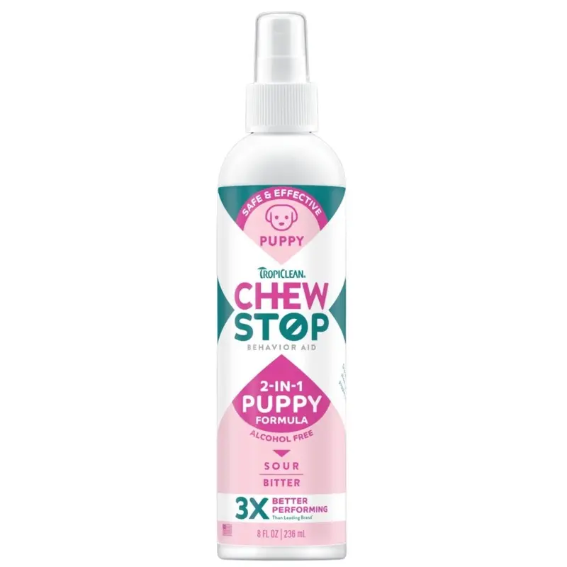 Tropiclean Chew Stop Behavior Aid Puppy Spray 8oz
