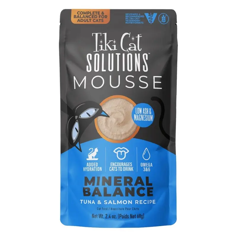 Tiki Cat Solutions Mineral Balance Tuna & Salmon Wet Cat Food 2.4oz