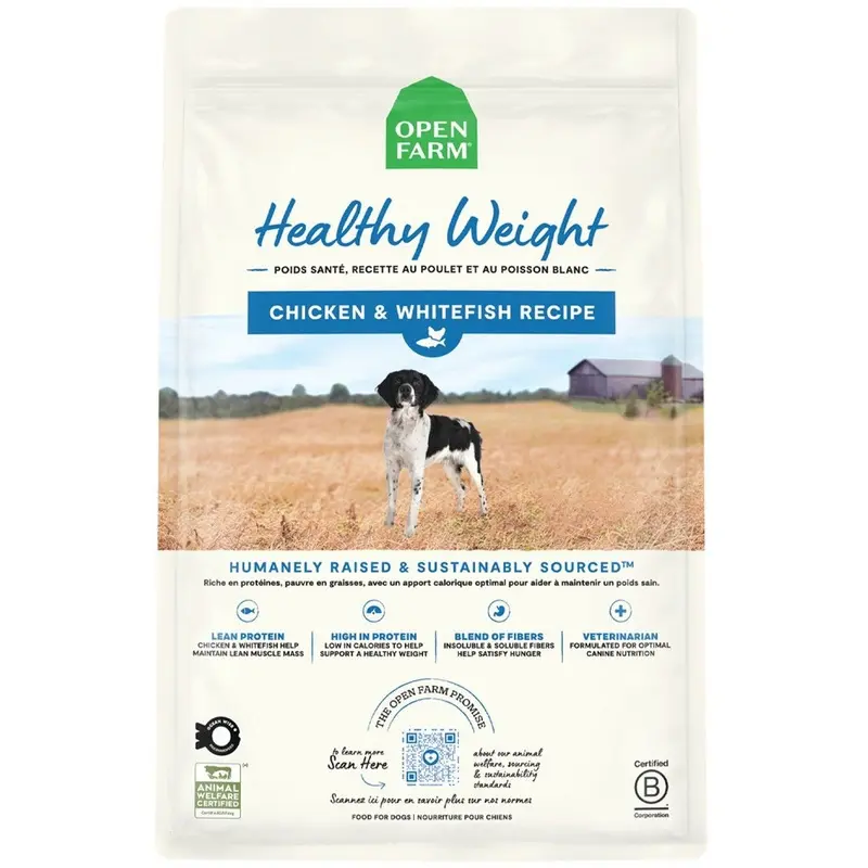 Open Farm Healthy Weight Dry Dog Food - Chicken & Whitefish - 4lb Bag