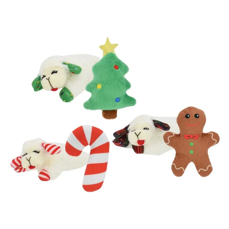 Multipet Lamb Chop Holiday 2pk Cat Toy