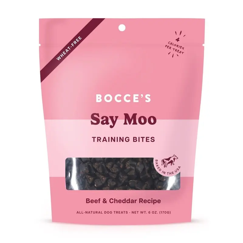 Bocce's Bakery Say Moooo Beef & Cheddar Training Bites Dog Treats 6oz
