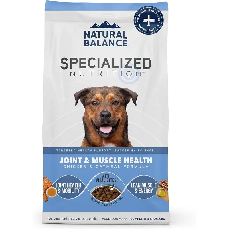 Natural Balance Joint & Muscle Health Dry Dog Food - Chicken & Oatmeal - 22lb