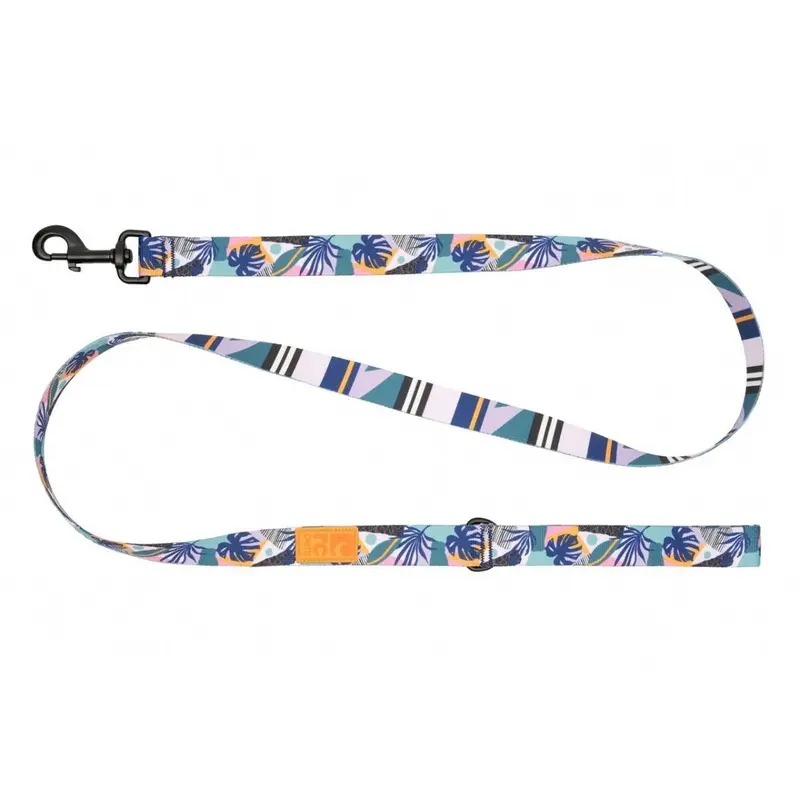 RC Pets Eco Dog Leash 1"x5' Mystic Monstera Lilac Edge
