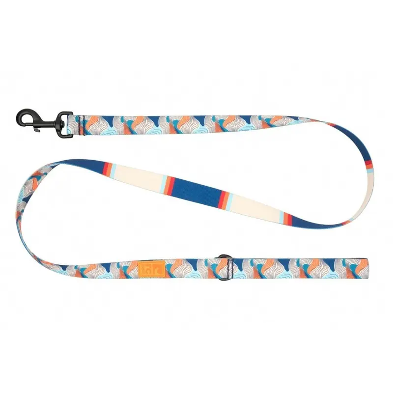 RC Pets Eco Dog Leash 1"x5' Riptide Coastal Stripe