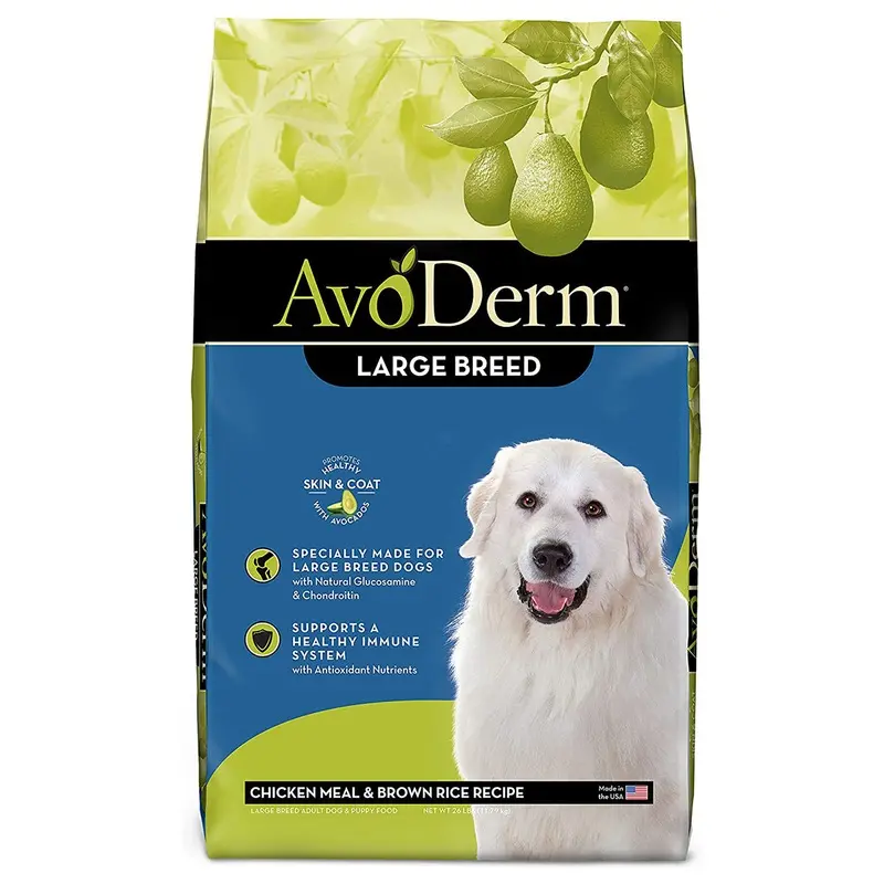 AvoDerm Large Breed Dry Dog Food - Chicken & Brown Rice - 26lb Bag