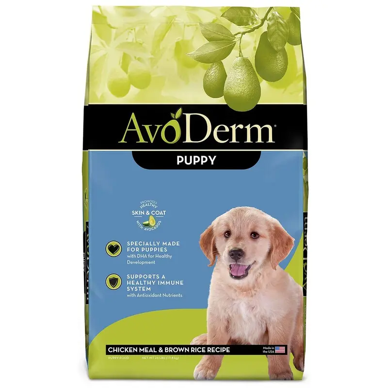 AvoDerm Natural Puppy Dry Dog Food - Chicken & Brown Rice - 26lb Bag