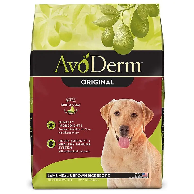 AvoDerm Original Dry Dog Food - Lamb & Brown Rice - 15lb Bag