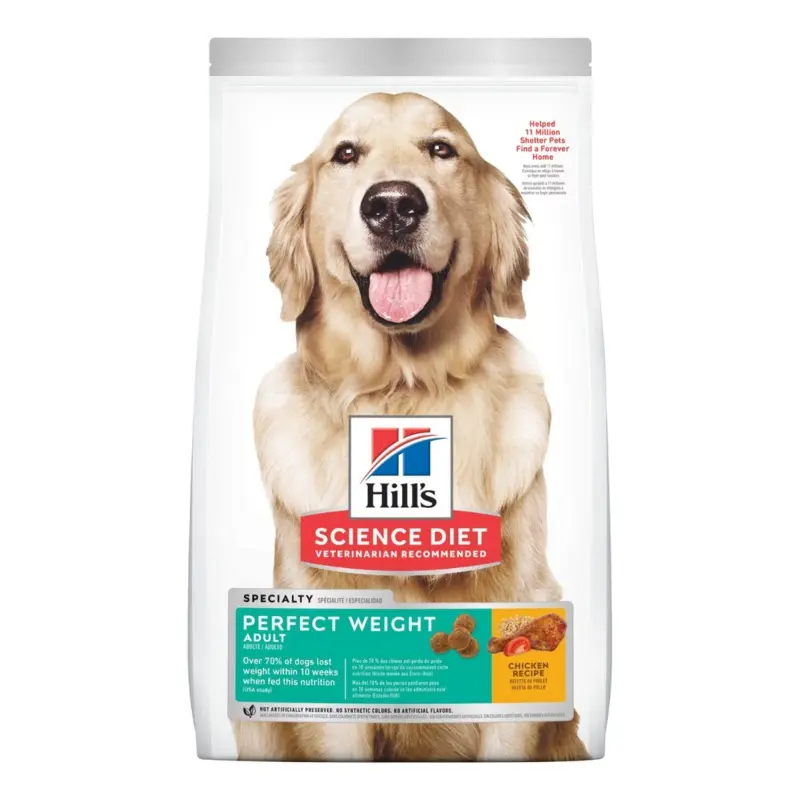 Hill's Pet Nutrition Perfect Weight Chicken Recipe Dog Food 25lb
