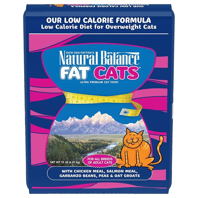 Natural Balance Fat Cats Low Calorie Dry Cat Food - Chicken & Salmon - 15lb Bag