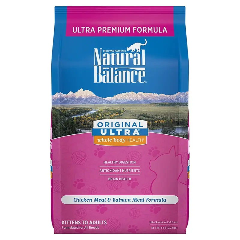 Natural Balance Ultra Dry Cat Food - Chicken & Salmon - 6lb Bag