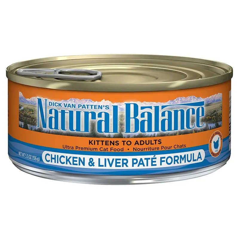 Natural Balance Ultra Premium Wet Cat Food - Chicken & Liver Pate - 5.5oz