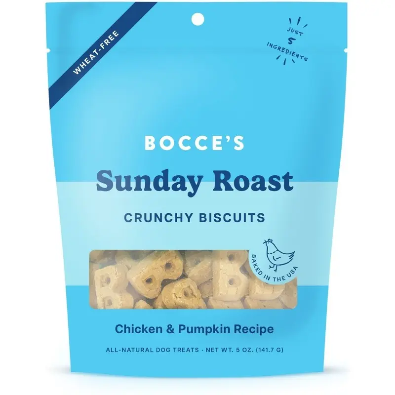 Bocce's Bakery Oven Baked Sunday Roast Treats for Dogs 5 oz