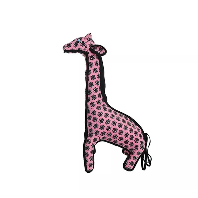 Tuffy's Zoo Series Dog Toy - Pink Giraffe Geraldine