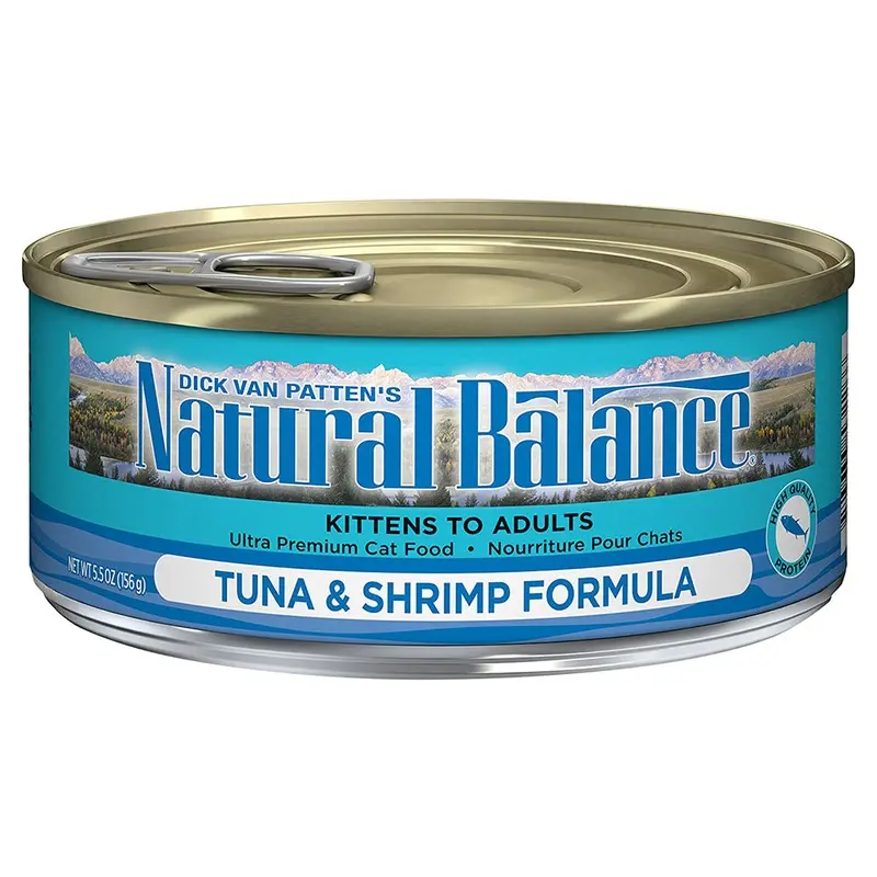 Natural Balance Ultra Premium Wet Cat Food - Tuna with Shrimp - 5.5oz Can