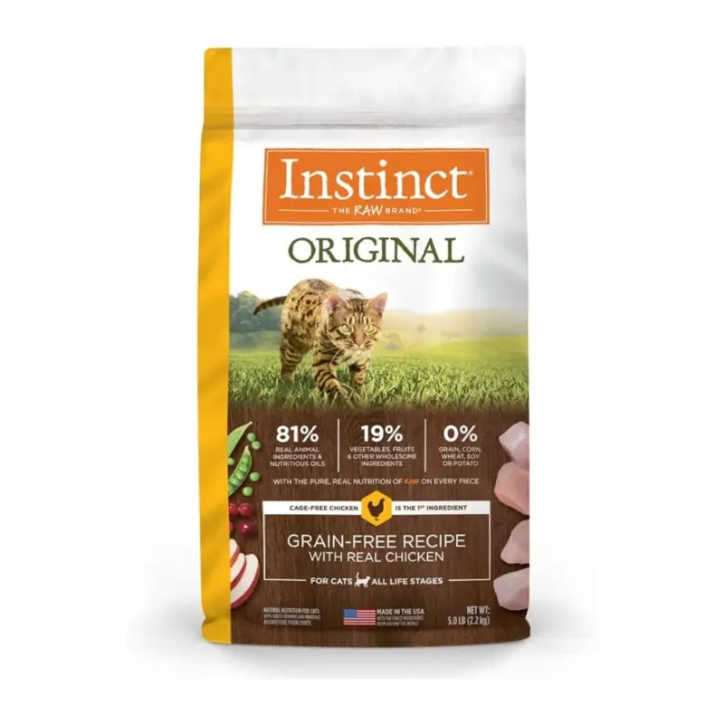 Instinct Original Grain Free Dry Cat Food - Chicken - 11lb Bag