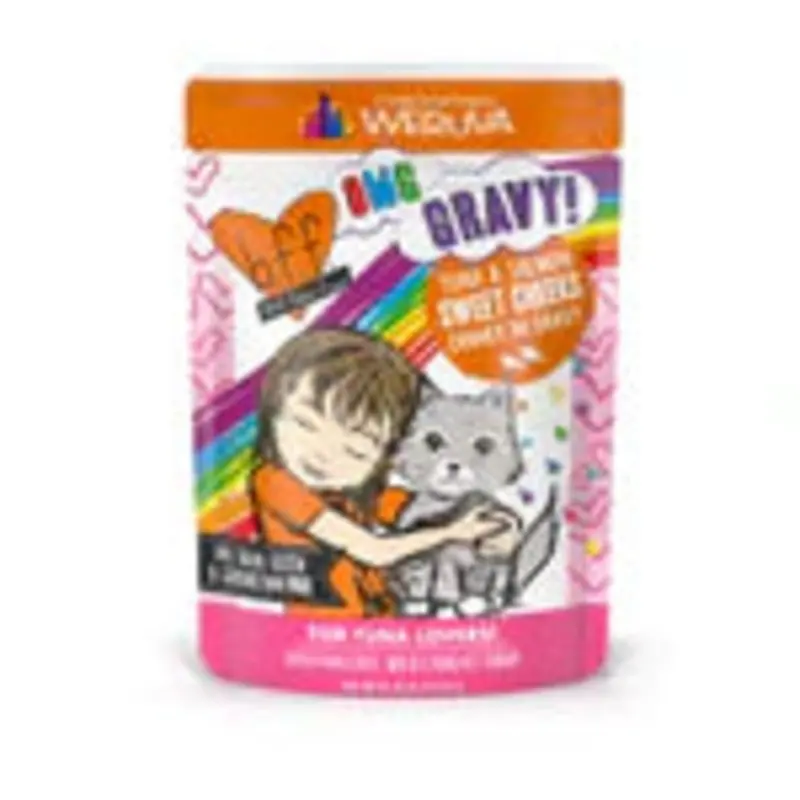 BFF OMG Wet Cat Food - Tuna & Salmon Sweet Cheeks - 3oz Pouch