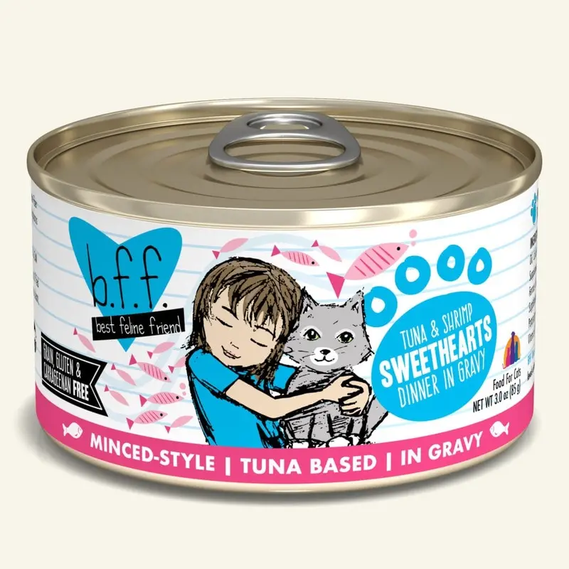 BFF Tuna & Shrimp Sweethearts Dinner in Gravy 3oz