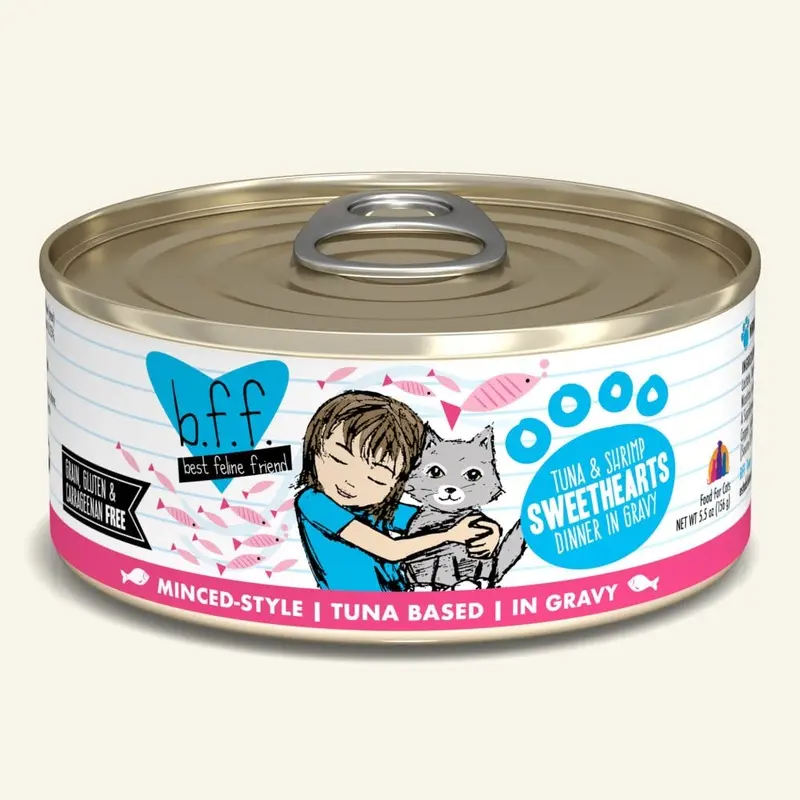 BFF Tuna & Shrimp Sweethearts Dinner in Gravy 5.5oz
