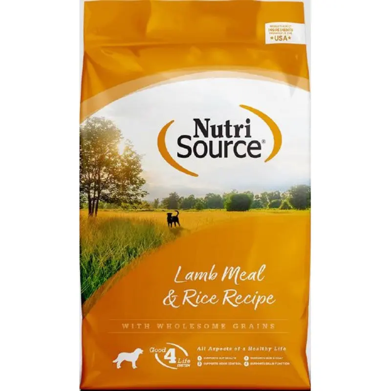 NutriSource Wholesome Grains Dry Dog Food - Lamb Meal & Rice - 26lb Bag