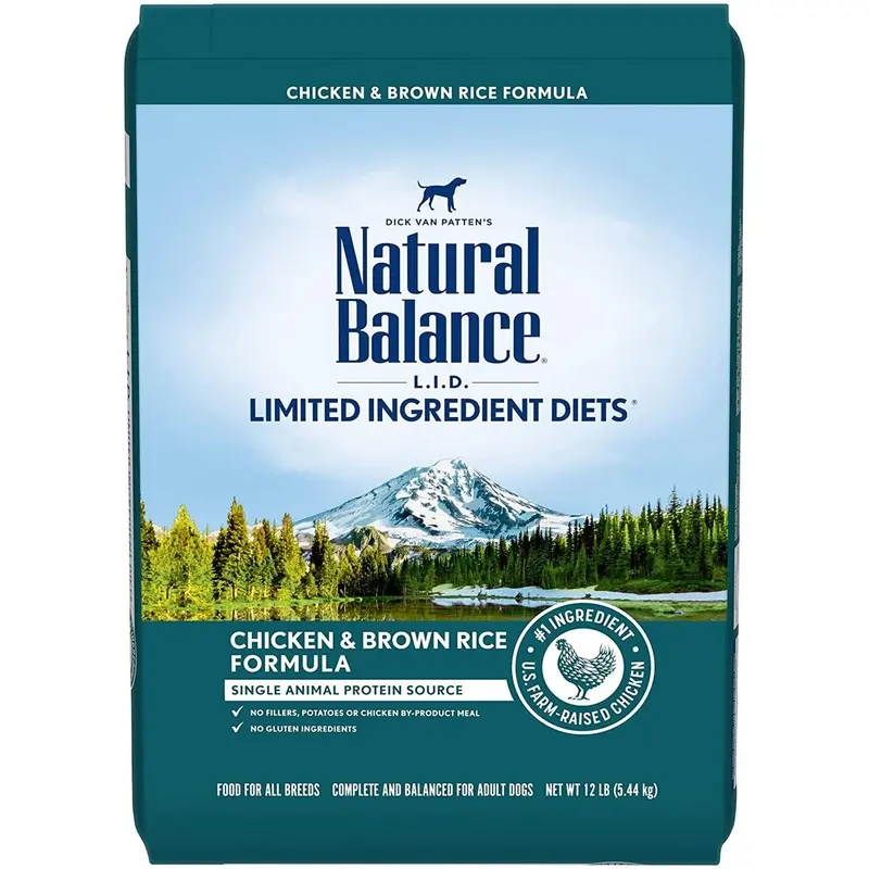 Natural Balance LID Limited Ingredient Diet Dry Dog Food -  Chicken & Rice - 12lb