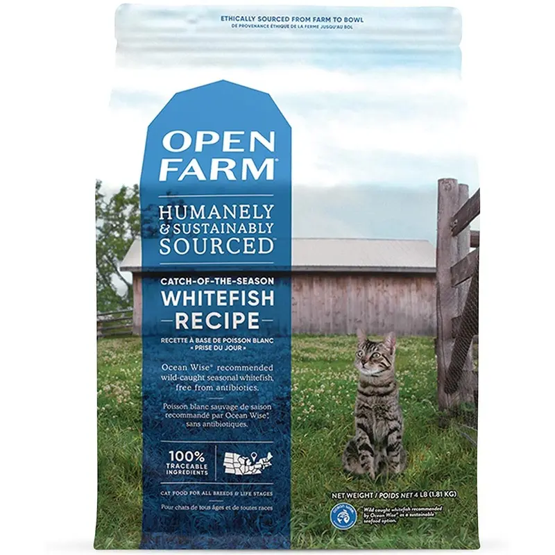 Open Farm Grain-Free Dry Cat Food - Catch-of-the-Season Whitefish - 4lb Bag
