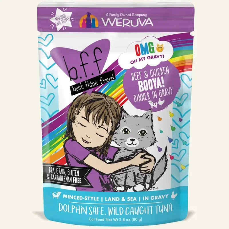 BFF OMG Wet Cat Food - Chicken & Shrimp Ciao Baby! - 2.8oz Pouch