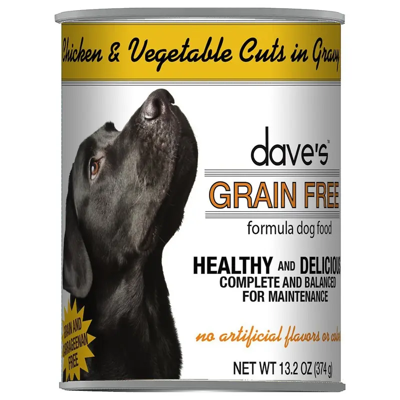 Dave's Pet Food Grain Free Wet Dog Food - Chicken & Vegetable in Gravy - 13oz Can