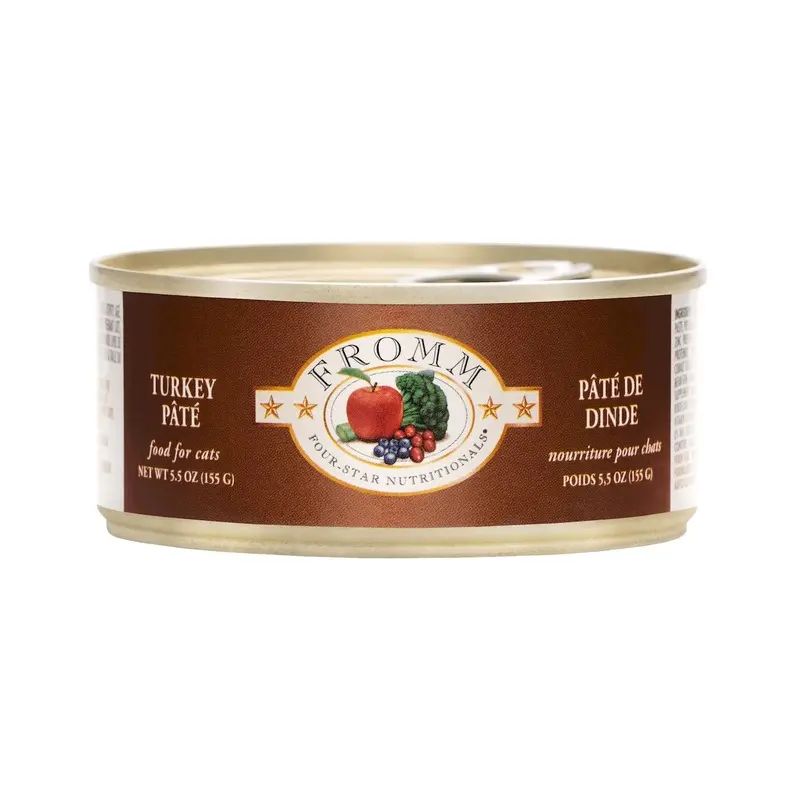 Fromm Four-Star Wet Cat Food - Turkey Pt - 5.5oz Can