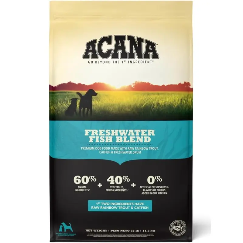 Acana Heritage Freshwater Fish Dry Dog Food 25lb