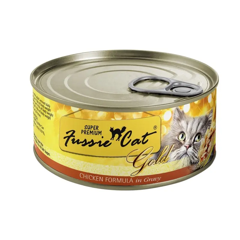 Fussie Cat Super Premium Wet Cat Food - Chicken Formula in Gravy 5.5oz Can