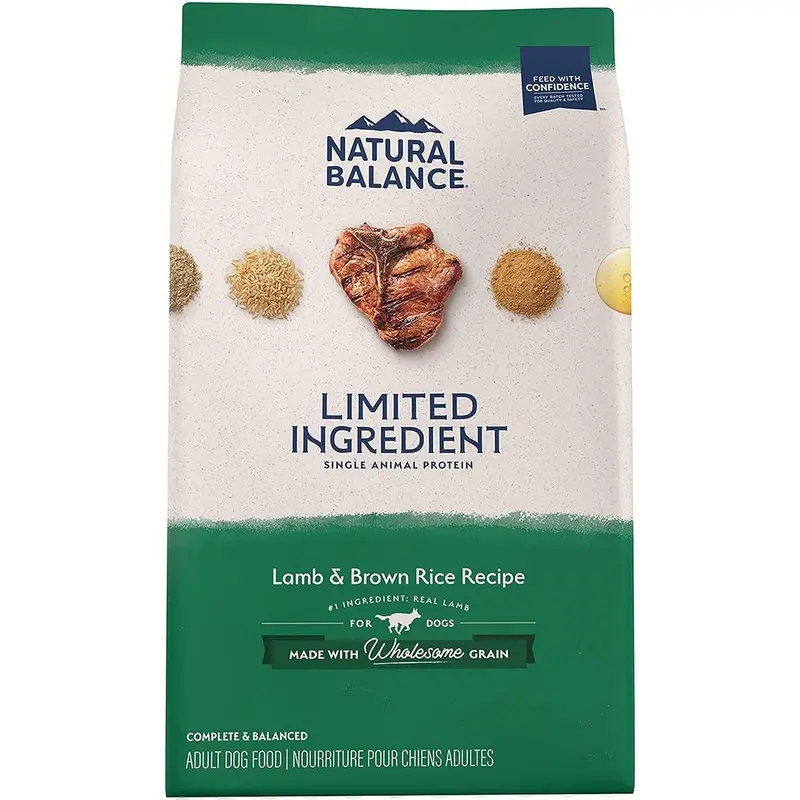 Natural Balance LID Limited Ingredient Diet Dry Dog Food -  Lamb & Brown Rice - 24lb