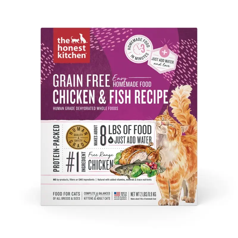The Honest Kitchen Grain Free Dehydrated Cat Food - Chicken & Fish - 2lb Box