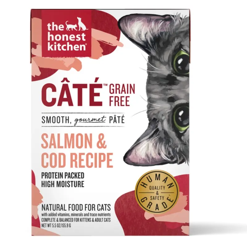 The Honest Kitchen Grain Free Wet Cat Food - Cat Salmon & Cod - 5.5oz